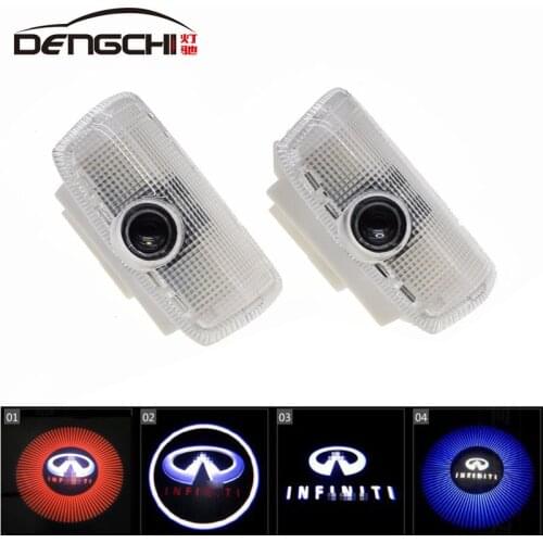 Projecteur de Logo pour porte de voiture, lumière de bienvenue pour Infiniti Q50 Q60 Q70 QX60 QX70 JX35 QX80 FX G M EX QX30