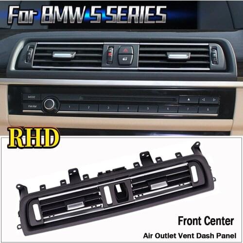Front Row Wind Air Conditioning Vent Grill Outlet Panel For BMW 5 Series F10 F18 Accessories With Chrome Plate ( RHD )