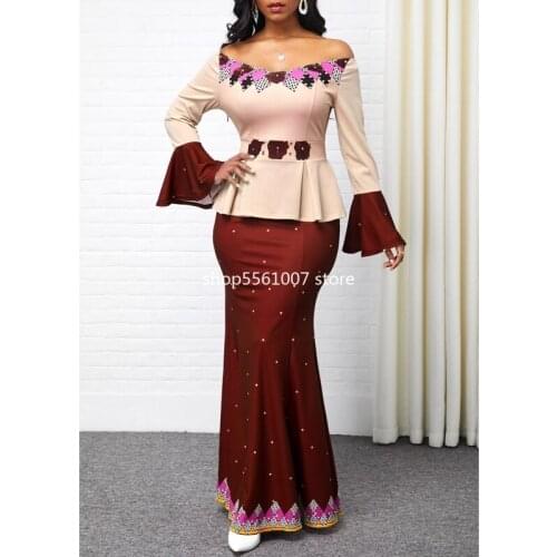 S-5XL Plus Size African Long Dresses For Women 2020 African Clothes Africa Dress Dashiki Ladies Clothing Ankara Africa Dress