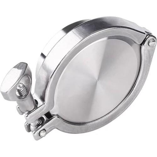 Union 19mm-168mm Pipe O/D Sanitary Weld Ferrule + End Cap + Tri Clamp + Silicon Gasket 304 Stainless Steel For Homebrew