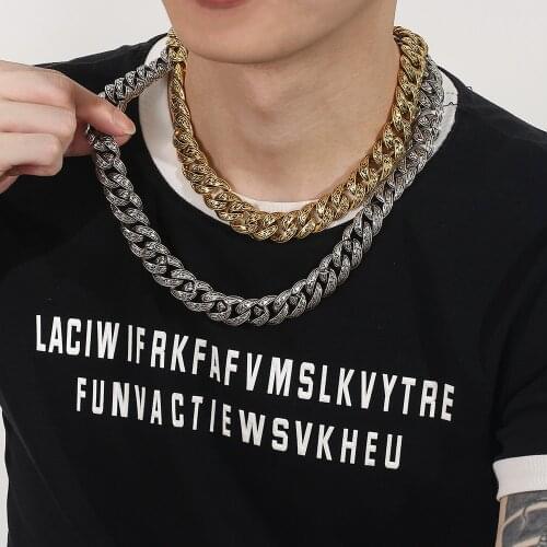 Vintage Cuban Hip-hop Choker Necklace Antiquity Totem Punk Necklace Cool Motorcycle Chain Rock Rapper Party Nightclub Accessorie