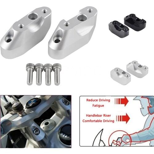 Motorcycles Parts CNC Alumnium Accessories Handle Bar Riser Mount Clamps For BMW R1200RS 2015 2016 2017 2018 High Quality