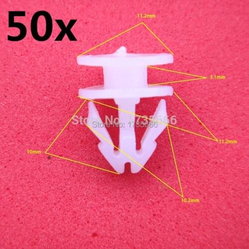 50x Door buckle clip For Honda Civic Accord CRV For Renault Peugeot 307 206 407 308 406 For Citroen C4 C5 C3