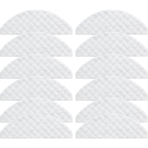 12Pcs Mops Cloths Disposable Wipes Parts Accessories for XIAOMI ROIDMI EVE Plus Robot Cleaner Sweeper
