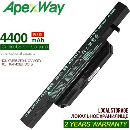 6Cells w650bat 6 New Laptop battery for Hasee K610C K650D K570N K710C K590C K750D series FOR Clevo W650S W650BAT-6 batterie