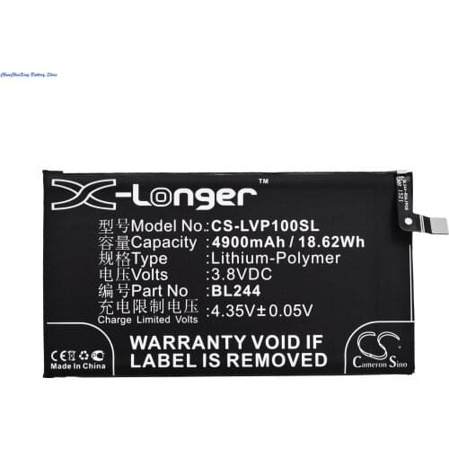Cameron Sino 4900mAh Battery BL244 for Lenovo P1 Turbo, P1c58, P1c72, Vibe P1