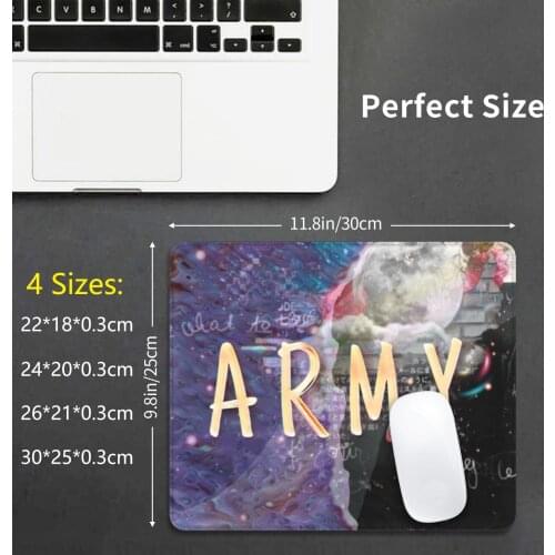 Army Mouse Pad DIY Print Army K Pop Moon
