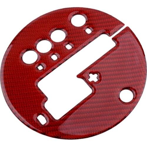 Car Red Gear Shift Box Panel Trim Cover Sticker Carbon Fiber Fit For Nissan 350Z 2006 2007 2008 2009 LHD