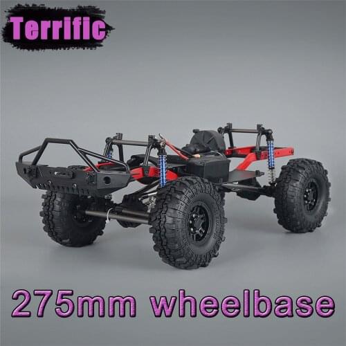 RC Car 275mm Wheelbase Assembled Frame Chassis with 1.9 inch Wheels 35T Motor for 1/10 RC Crawler Car SCX10 D90 TF2 MST
