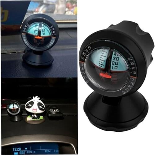 Car Inclinometer Level Tilt Gauge Indicator Angle Slope Level Meter Finder Tool Gradient Balancer