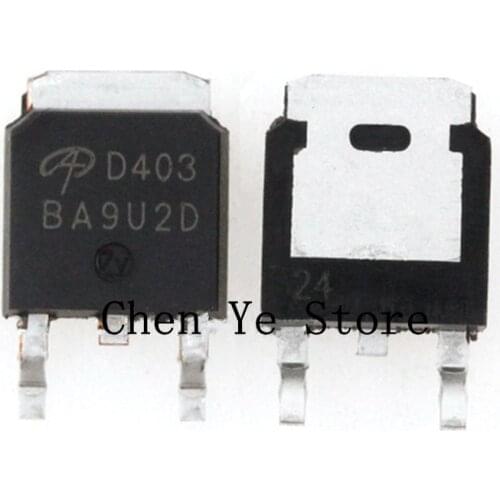 Free Shipping50PCS 100%New AOD403 TO-252 D403 TO252 30V 70A P Channel MOSFET TO-252 SMD