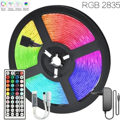 Decorate to Home Festival LED Light RGB 2835 Infrared Remote Control 12V 32.8 ft (10M) EU Plug Waterproof DIY Flexible Lamp Tape