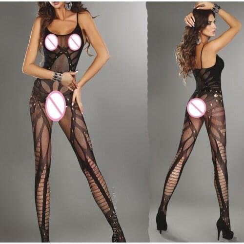 Sexy Lingerie Plus Size Crotchless Erotic Langerie Bodystocking Teddy Opne Crotch Sexy Costume Lenceria Erotica Mujer Sexi QQ007