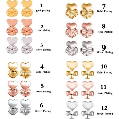 Fomissky Magic Earring Backs for Droopy Ears As Seen On TV, Secure Earring Lifters Earing Backs Replacements for Heavy Earrings