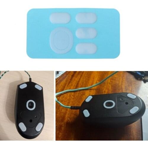 H7JA 1Pack Ice Version Tiger Gaming Mouse Feet Sticker Mouse Glide Curve Edge Replacement for logitech G102 G PRO Wired Mouse
