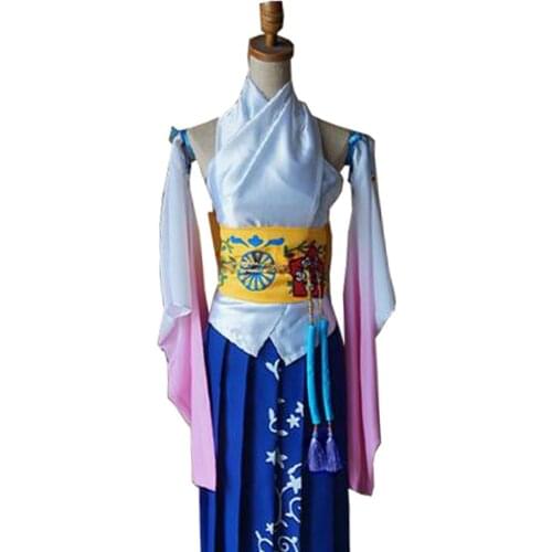 2017 Final Fantasy Ten Yuna Cosplay Summoned Costume Outfit High Quality Same as original Character Any Size