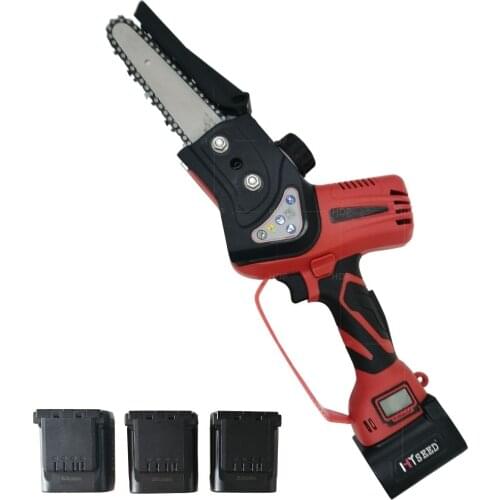 Lithium Electric Saw Household Electric Small Handheld Logging Saw Cordless Chain Saw Outdoor High Power Electric Chain Saw