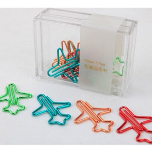 Befriend Multicolour paperpaper needle 12 metal paper clip office stationery pin plane paper clips