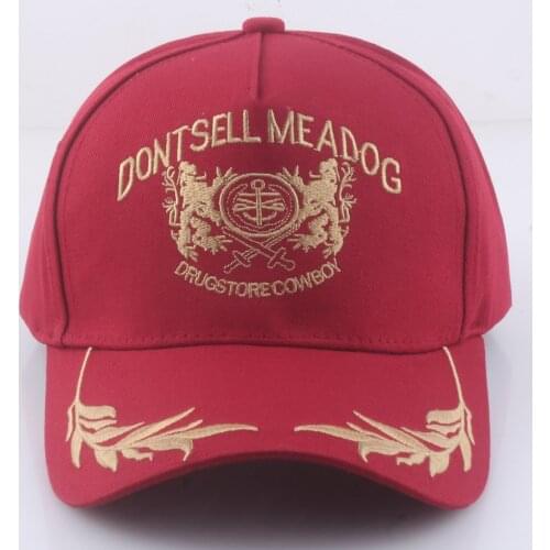 Adjustable Vintage 5 Panel Embroidery Hats for Men Baseball Cap with Text Dark Red Black Navy