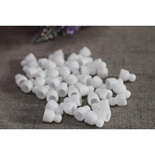 New style 9.5mm white plastic bulk skeleton toy joint accessories for diy plush doll (need Self assembly)-500pcs-1000pcs-option