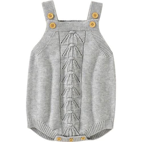 Toddler Baby Girls Romper Newborn Baby Girls Sleeveless Romper Bodysuit Outfits Solid Color Clothes 0-24 Months
