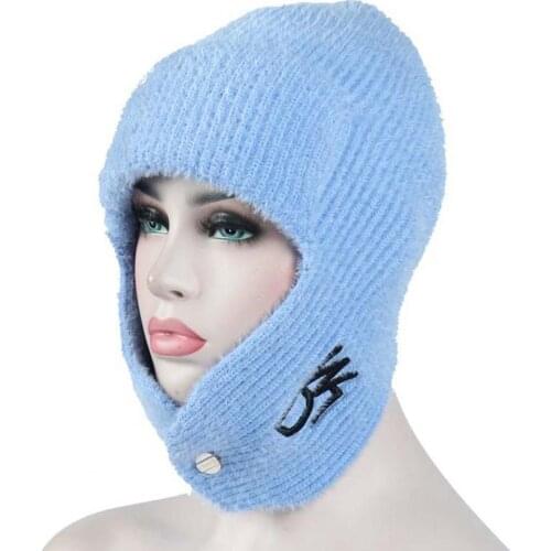 Autumn and Winter Warm Knit Hat Non-shedding Breathable Vibrant Color Ear Protection Winter Knit Beanies Hat Outdoor Ear Cap