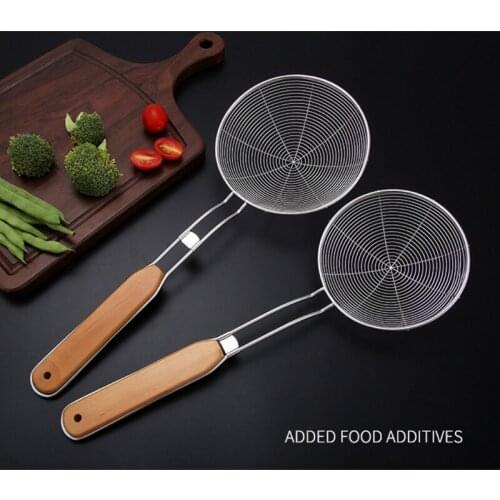 Oval Food Filter Cooking Tools Stainless Steel Safe in Kitchen Appliances for Everyday Frying Steaming and Scooping