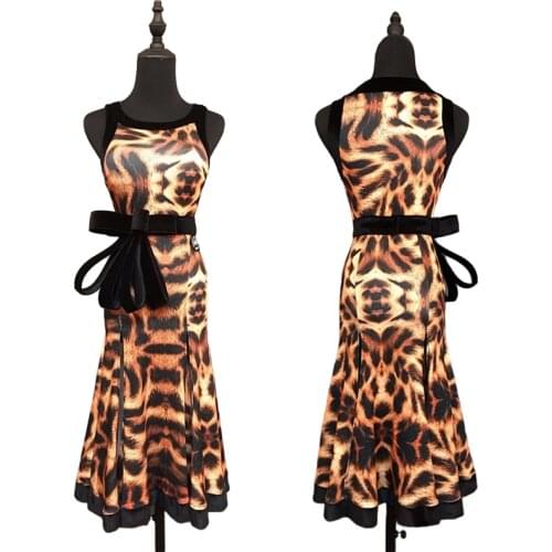 Latin Dance Dress Women Dancer Outfit Ballroom Practice Wear Summer Dress Designer Clothes Stage Costume Tap Dancewear JL2541