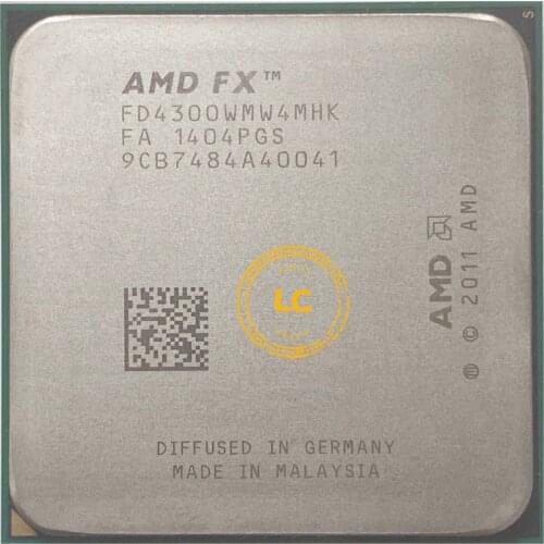 AMD FX-Series FX-4300 FX 4300 3.8 GHz Quad-Core CPU Processor FD4300WMW4MHK Socket AM3