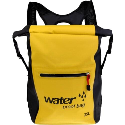 Durable 25L Waterproof Dry Backpack Rucksack Kayak Canoe Boat Surfing Bag for Fishing Flatable Boat Surfing Sailing Accessories