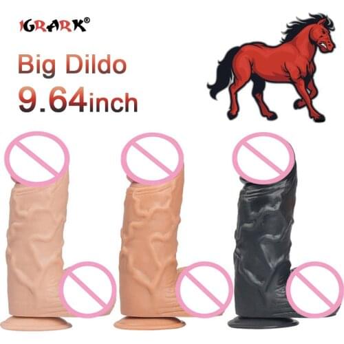 Realistic Penis 9.64 inch Dildo Sex Toys for Woman Stimulation Penis with Suction Cup Male Dick Female Masturbation Adult Erotic