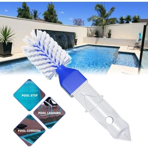 Swimming Pool Step Corner Brush Spas Hot Tubs Small Cleaning Brushes Nylon Bristles Pool Brush Cleaning Accessories Garden Tools