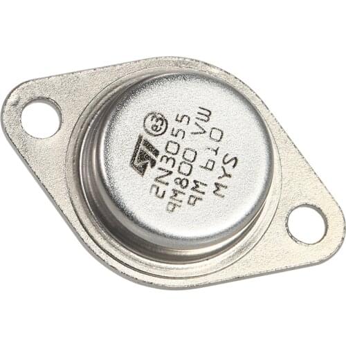 5pcs High Quality 2N3055 Power Transistors NPN TO-3 Metal Case 15A/60V Stainless Steel NPN Transistor