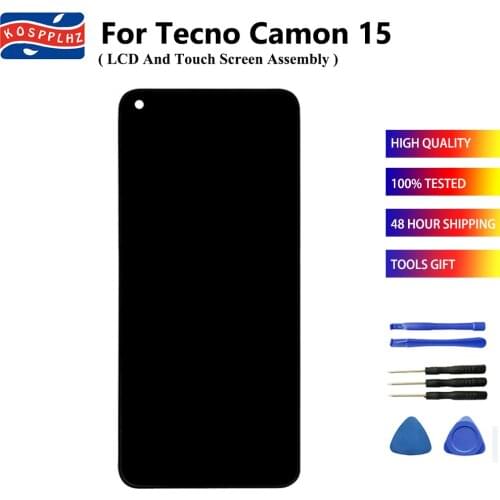 6.6 Inch For Tecno Camon 15 CD7 LCD Display + Touch Screen Assembly 100% Tested For Tecno Camon15 CD7 LCD Screen Repair Parts