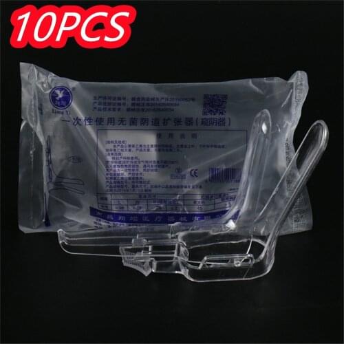 10PC Medical Disposable Plastic Vagina Expansion Device Adult Genitals Anal Vaginal Dilator Colposcopy Speculum Feminine Hygiene