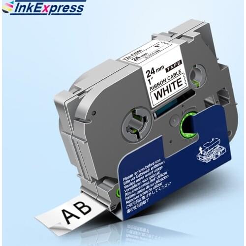 24mm TZe-FX251 Flexible Tape For Brother TZe FX251 tze-fx251 Label Tape Wire and Cable Labeling For Brother P Touch Label Maker