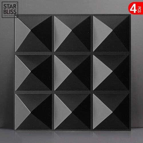 30x30cm 3D tile panel mold plaster wall 3D wall stickers living room 3D wallpaper mural bathroom kitchen accessories outdoor