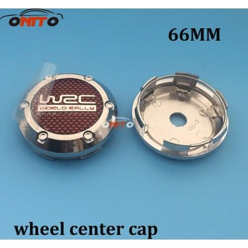 4pcs/pack Grid red WRC Wheel Dust-proof emblem covers 66mm Car Wheel Center Caps Caps Emblem Badge for WRC logo car styling