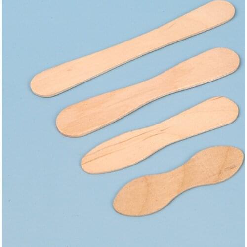 50/100pcs Natural Wood Ice Cream Sticks Food Grade Flat Pudding Cake Tasting Sampling Stix Handy Art Crafts Cakesicle Stick