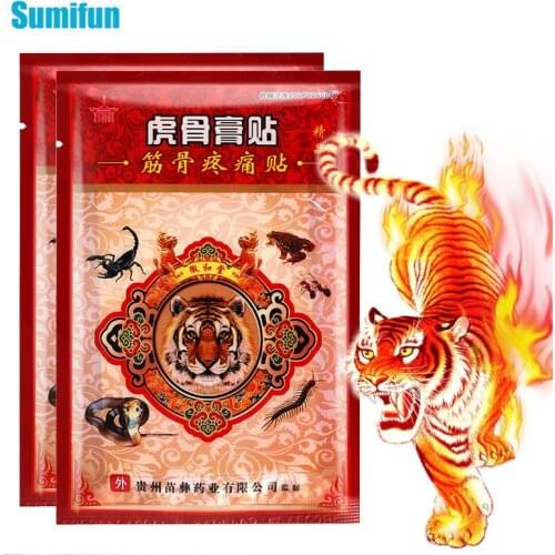 8Pcs New Tiger Balm Analgesic Patch Treat Arthritis Rheumatism Bone Pain Relief Knee Joint Muscle Sprain Body Massage Plaster