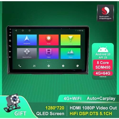 9 " Android 10.0 Smart Car Radio For VW Volkswagen Multivan T5 2003-2015 Auto Carplay GPS Stereo Video 4G WIFI Multimedia Player