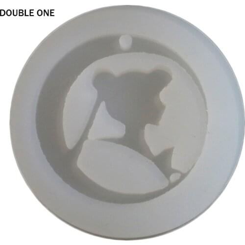 DOUBLE ONE DIY Pendant Jewelry Mold Tools Cartoon Epoxy Silicone Mould Sailor Moon Crystal Resin Moulds