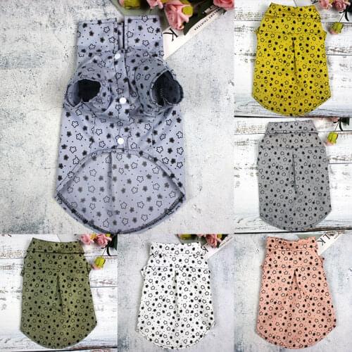 Dog Shirts Clothes Summer Beach Clothes Vest Pet Clothing Floral T-Shirt Hawaiian For Small Large Cat Dog Chihuahua