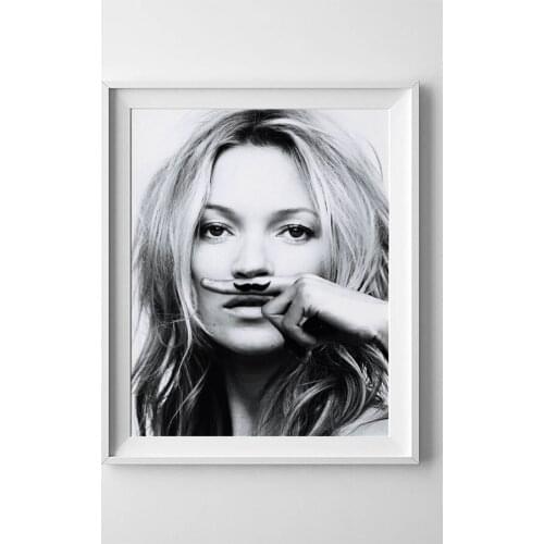 Canvas Painting Kate Moss Canvas Poster Print for living room bedroom home decoration no frame