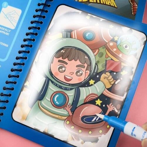 Boy Girl‘s More Types Montessori Toys Reusable Coloring Book Magic Water Drawing Book Sensory Early Education Toys For Kids Gift