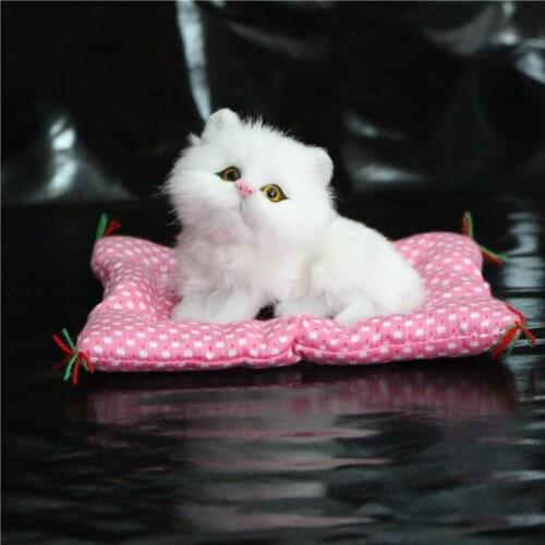 Simulation Plush Cat Electronic Pet With Lifelike Sounding Toy Children Stuffed Animal Cat Toy With The Cushion For Kids Gift