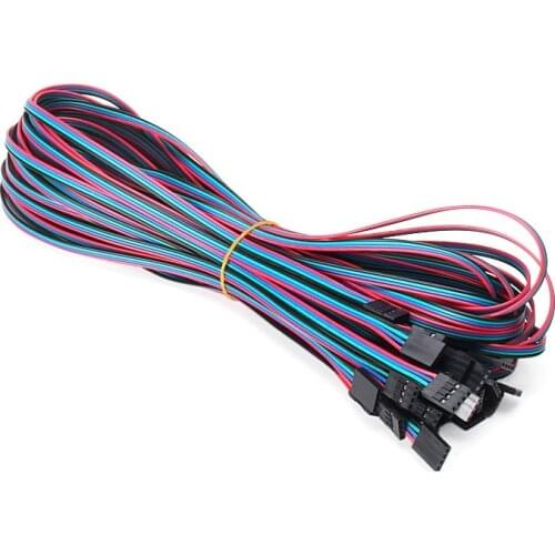 5Pcs 1M 4pin Dupont Cable Female to Female Jumper Wire 3D Printer Dupont Cable for Step Motor Arduino Board 3D Printer Parts