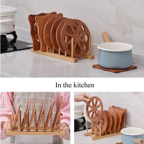 Hot selling fashion Bamboo and wood display stand show book plate tray and cup