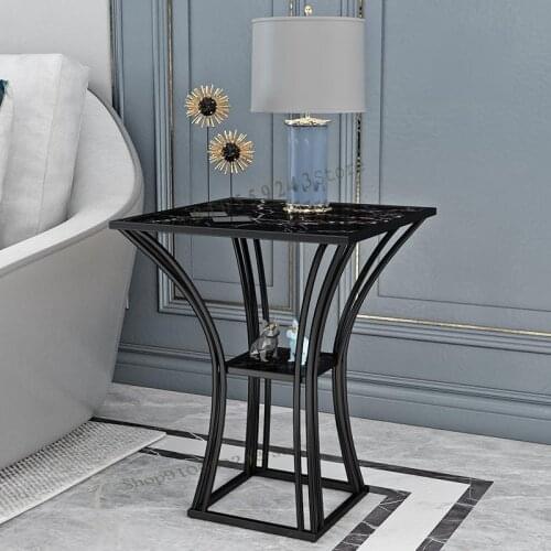 Nordic Living Room Home Small Coffee Table Simple Modern Creative Square Small Table Light Luxury Sofa Side Table Side Cabinet