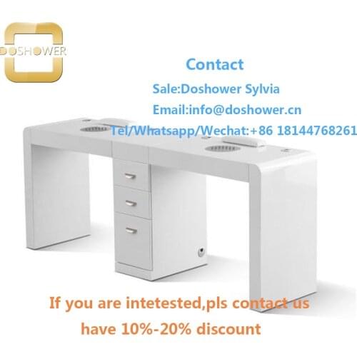 Manicure set tools with nail polish rack for double nail salon furniture modern manicure table